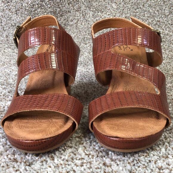 BOC Born Comfort Cork Wedge Sandals sz 10M - Picture 5 of 16